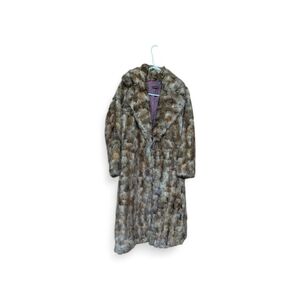 Vintage Authentic Minx Trench Coat Mob Wife Sz 7/8